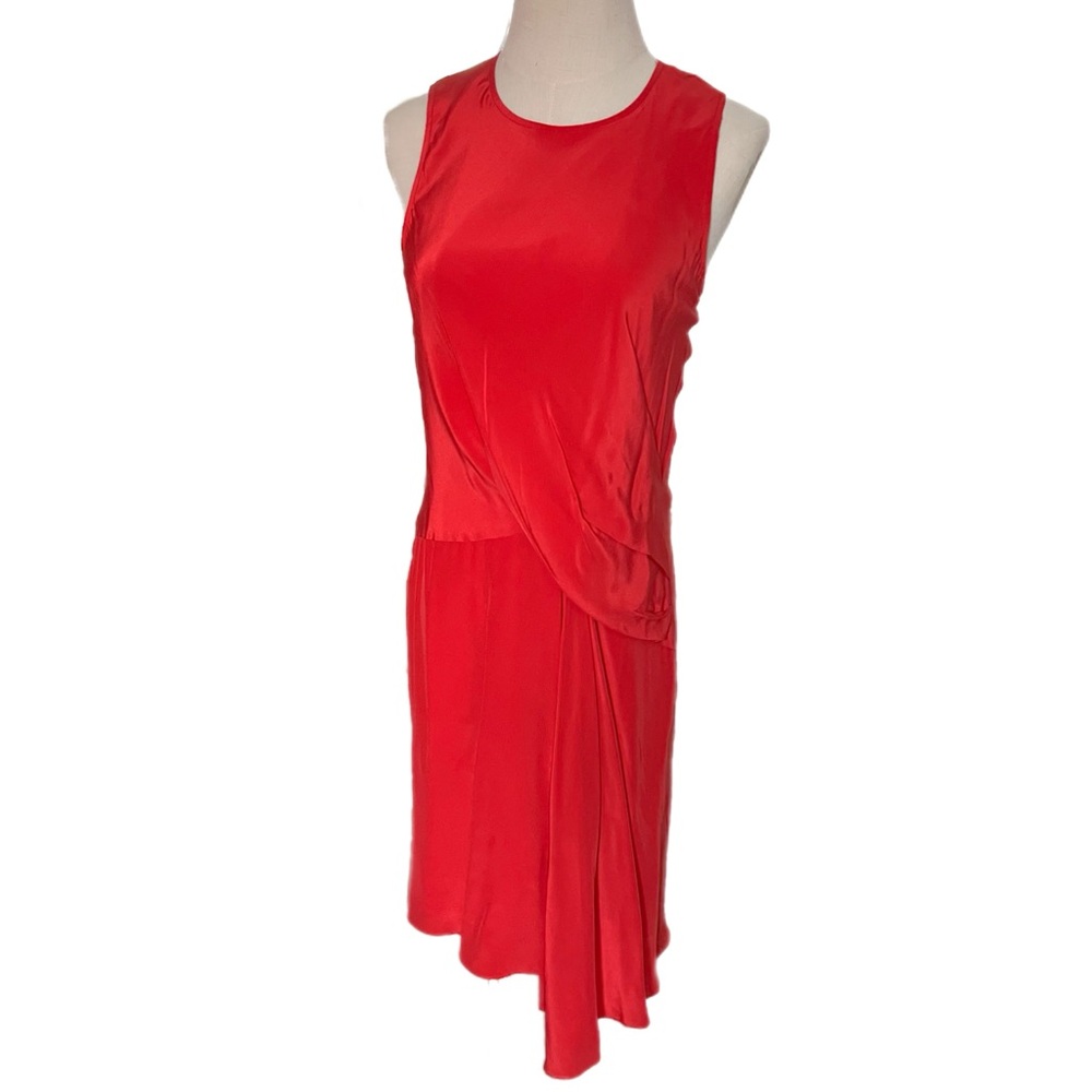 Elizabeth and James Red Silk Angelina Dress - Size 2 - Picture 3 of 8